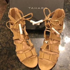 Tan Gladiator Style Heels
